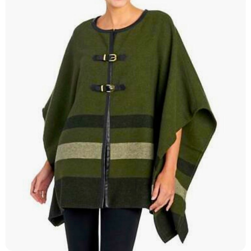 ‎Rafaella Buckle Poncho